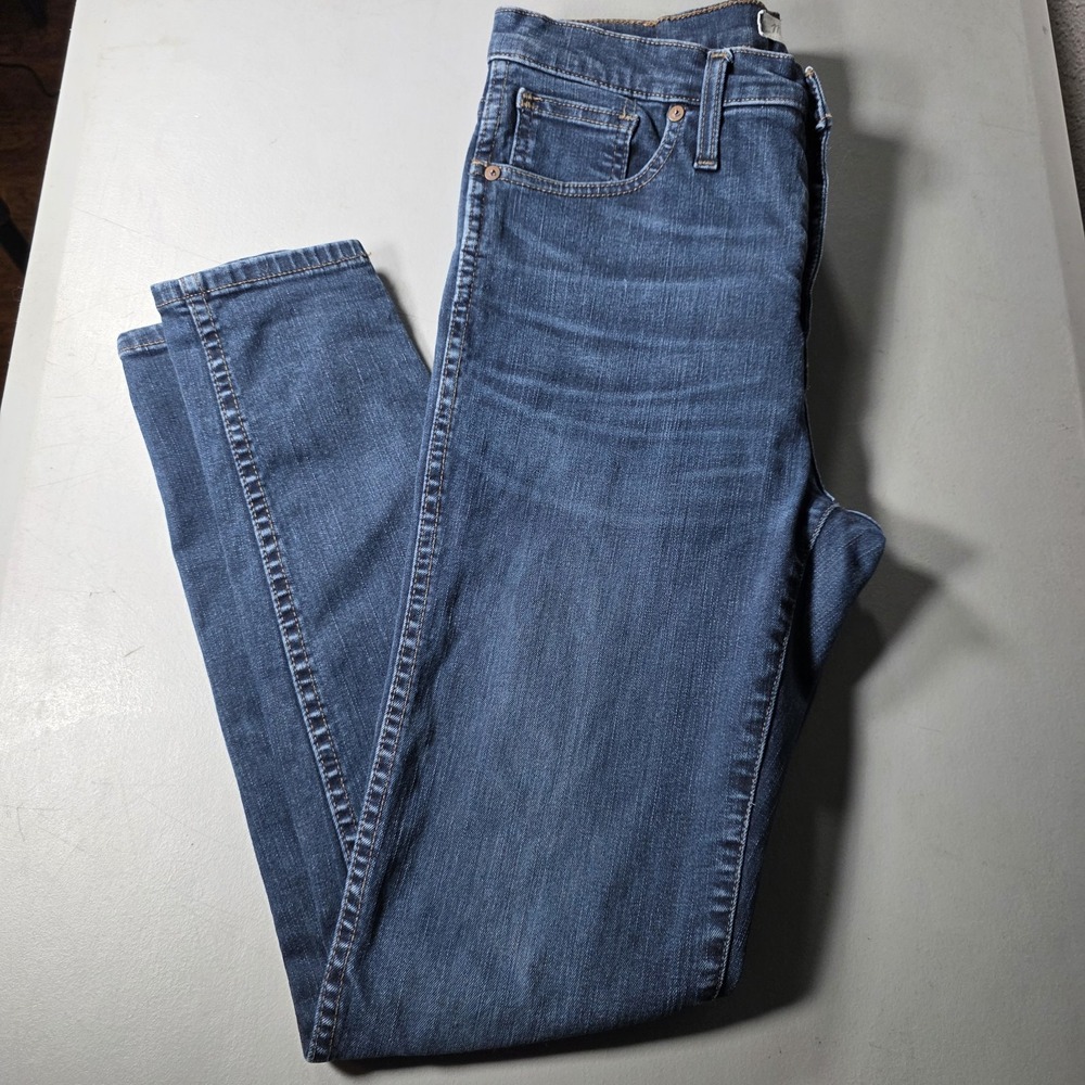 Madewell Blue Medium Wash 10" High-Rise Skinny Denim Jeans Women's Size 29